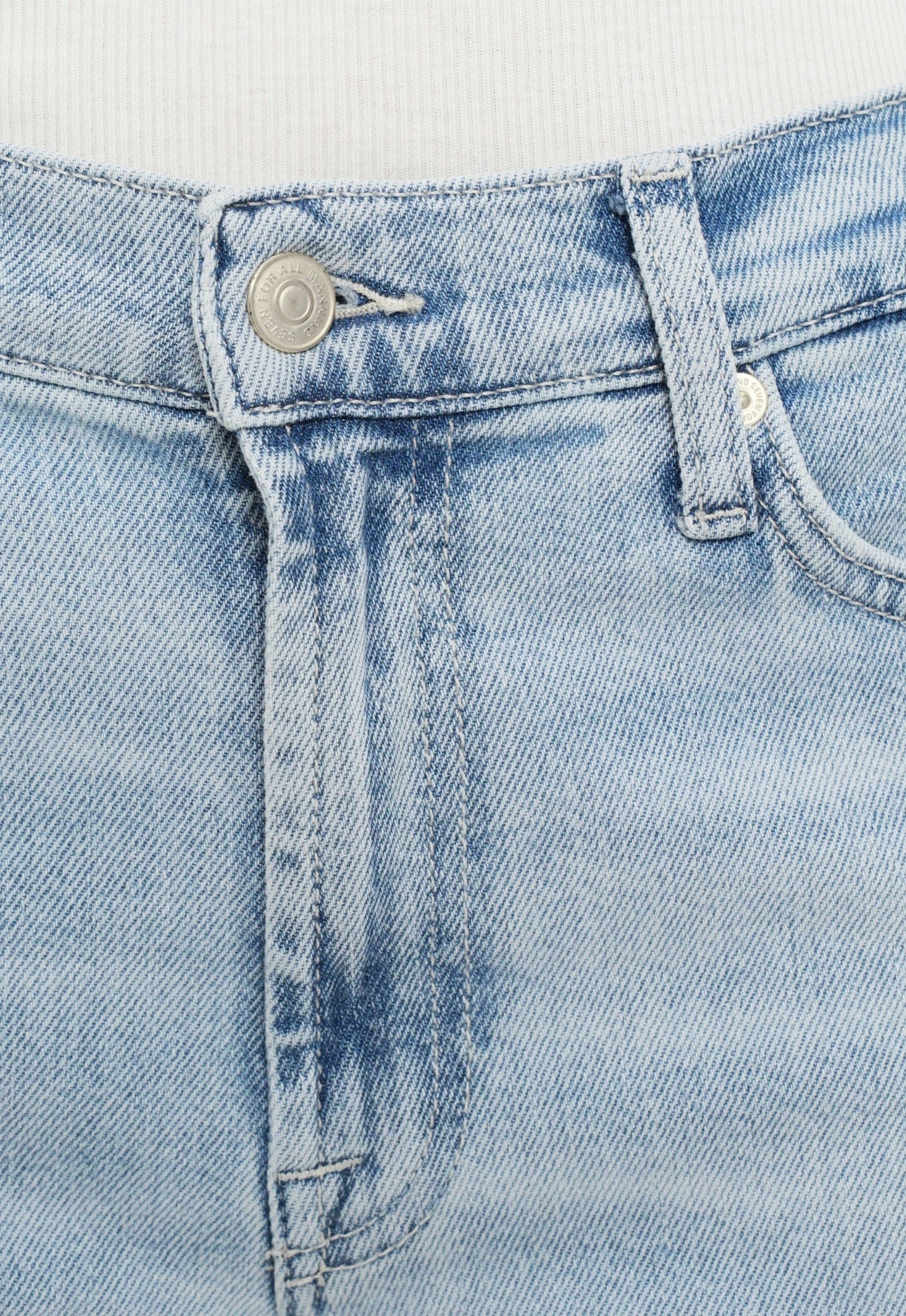 7 FOR ALL MANKIND WOMEN Lotta Frosted Lotus Jeans Light Blue