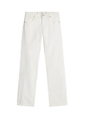 7 FOR ALL MANKIND WOMEN Low Waist Straight Jeans Milkyway White