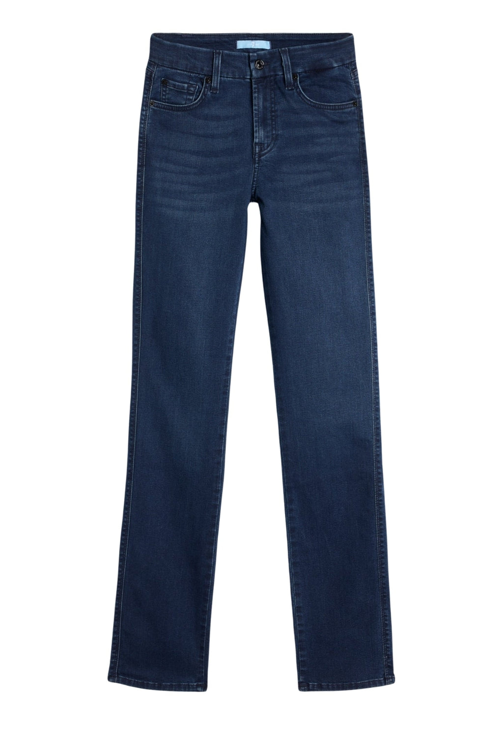 7 FOR ALL MANKIND WOMEN KIMMIE STRAIGHT Park Avenue Mid Waist Slim Jeans Dark Blue