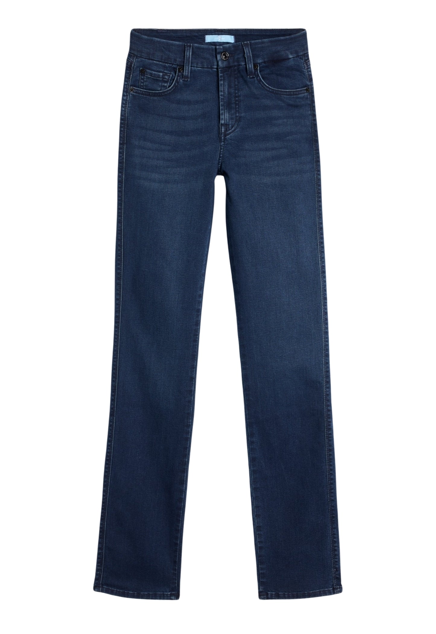 7 FOR ALL MANKIND WOMEN KIMMIE STRAIGHT Park Avenue Mid Waist Slim Jeans Dark Blue