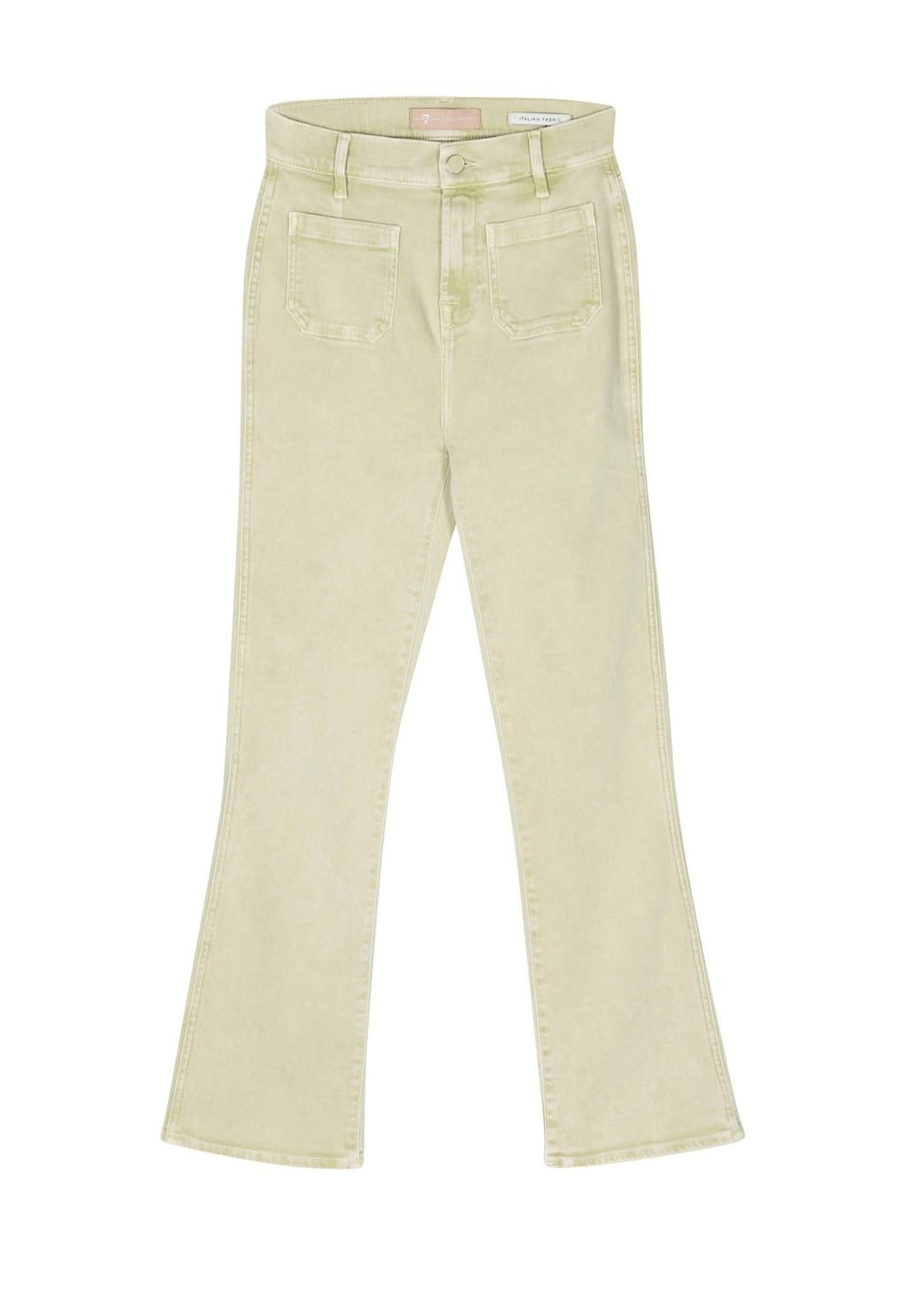 7 FOR ALL MANKIND WOMEN High-rise Slim-kick Jeans Patch Pockets Pear