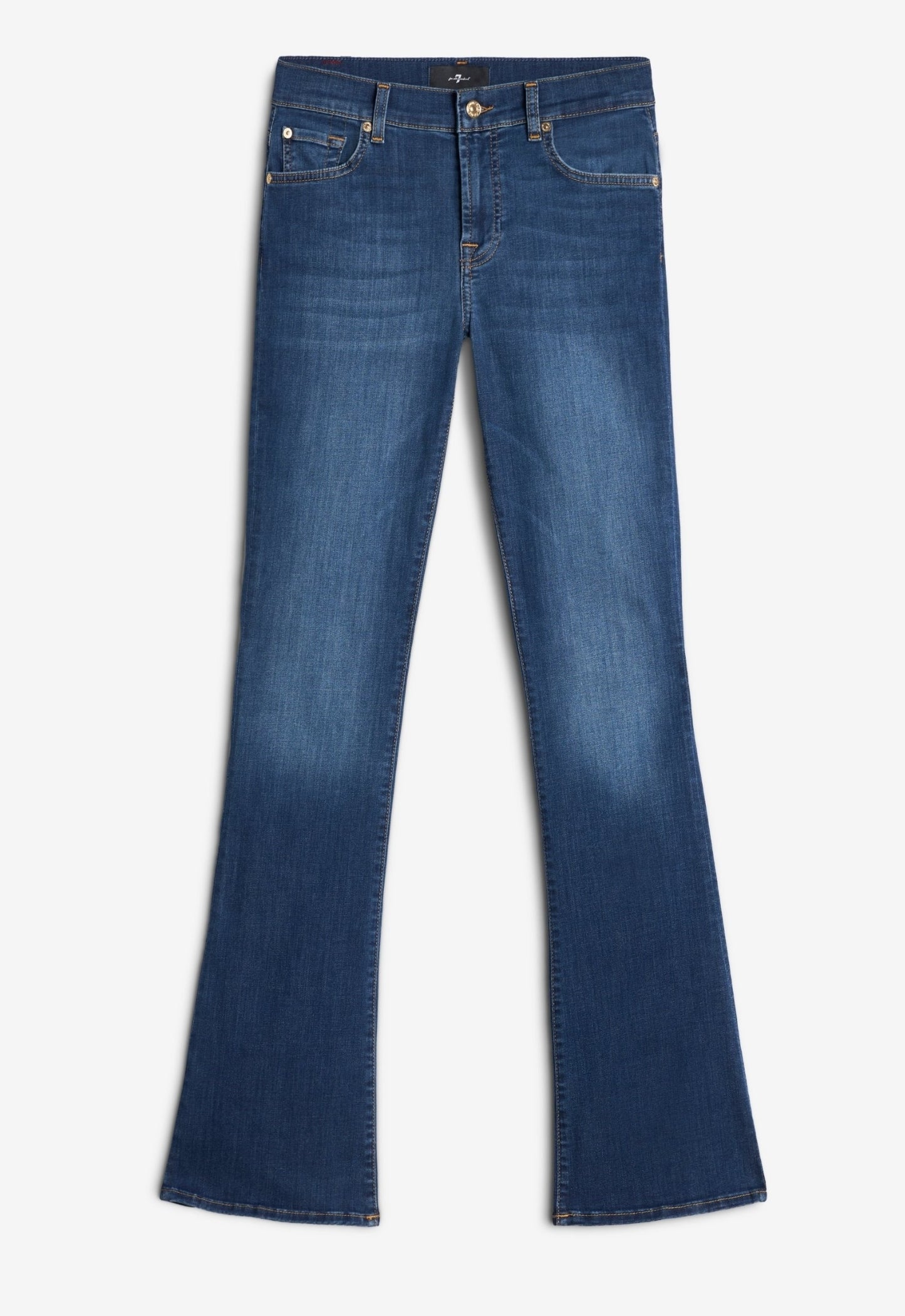 7 FOR ALL MANKIND WOMEN BOOTCUT Duchess Mid waist Jeans Mid Blue