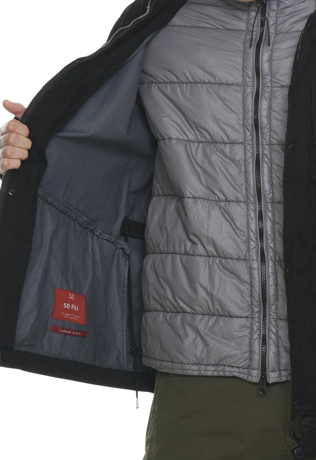 C.P COMPANY Goggle Men's Padded Jumper & Jacket Loose Fit Black