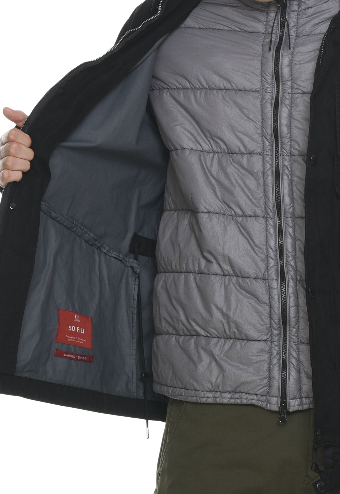 C.P COMPANY Goggle Men's Padded Jumper & Jacket Loose Fit Black