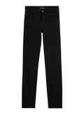 7 FOR ALL MANKIND WOMEN KIMMIE STRAIGHT Rinsed Mid Waist Slim Jeans Black