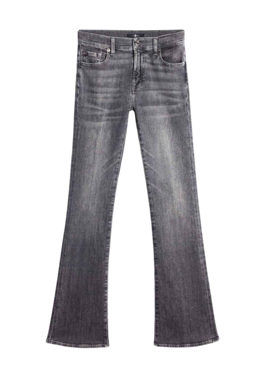 7 FOR ALL MANKIND WOMEN BOOTCUT Soho Slim Illusion Mid Waist Jeans Grey