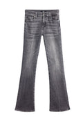 7 FOR ALL MANKIND WOMEN BOOTCUT Soho Slim Illusion Mid Waist Jeans Grey
