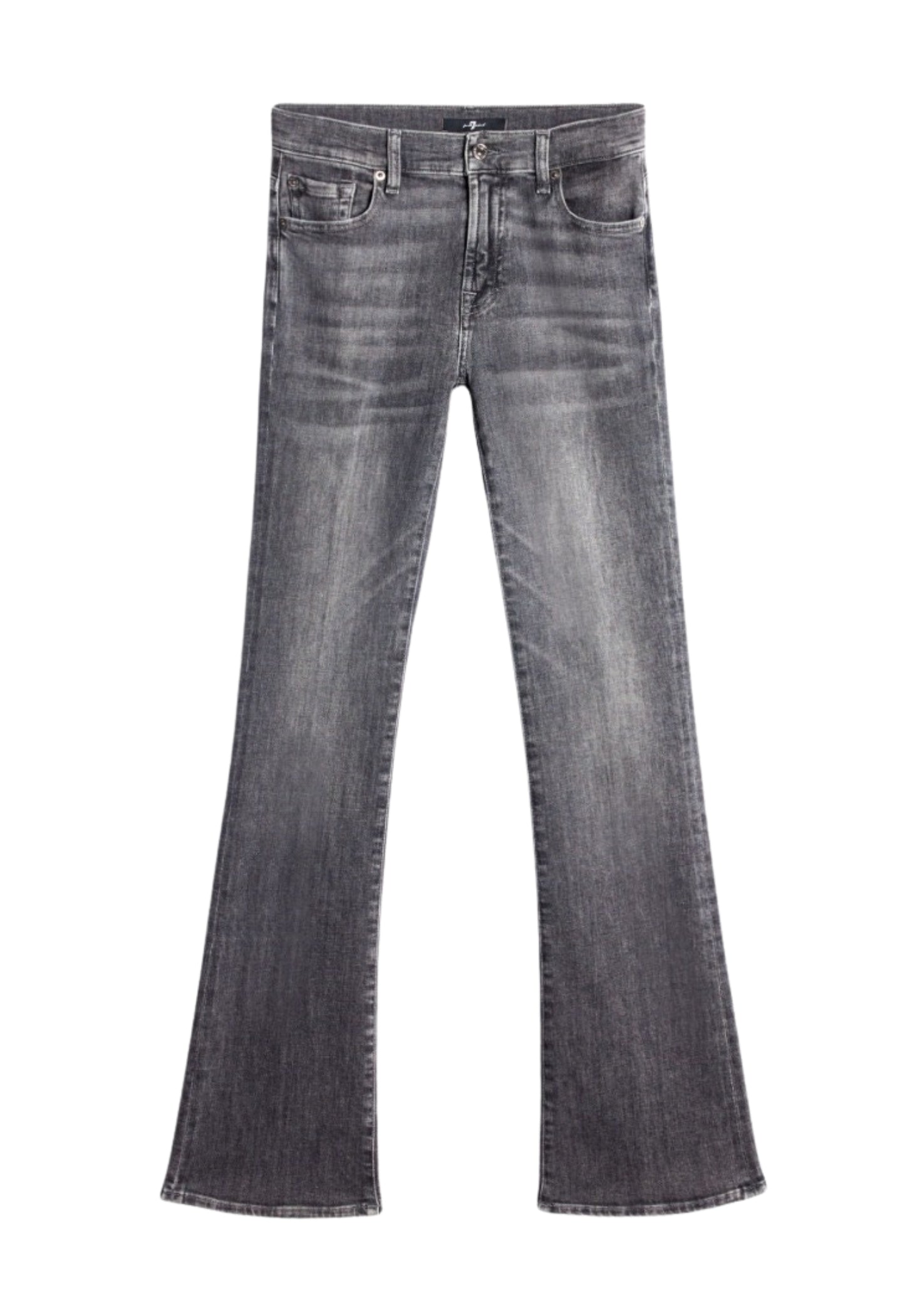 7 FOR ALL MANKIND WOMEN BOOTCUT Soho Slim Illusion Mid Waist Jeans Grey