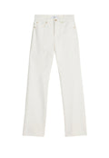 7 FOR ALL MANKIND WOMEN TESS High Rise Straight Jeans Milkyway White