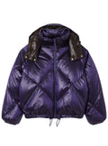 LACOSTE WOMEN Oversized Water-Repellent Down Jacket Purple