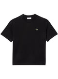 LACOSTE WOMEN Relaxed Fit Soft Cotton T-shirt Black