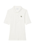 LACOSTE WOMEN Slim Fit Pointelle Branded L.12.D Polo Shirt White