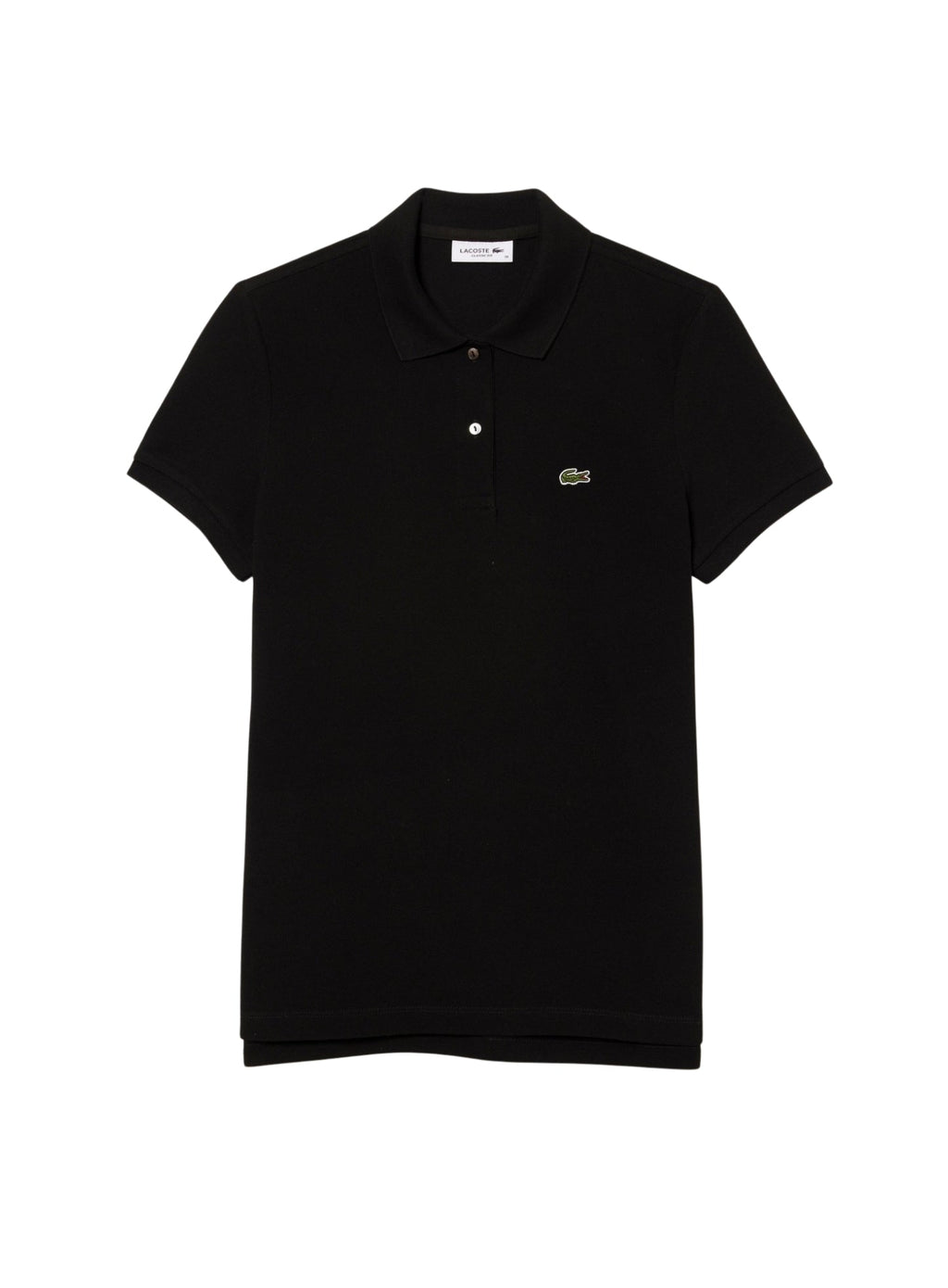 LACOSTE WOMEN Regular Fit Supple Petit Piqué Polo Shirt Black