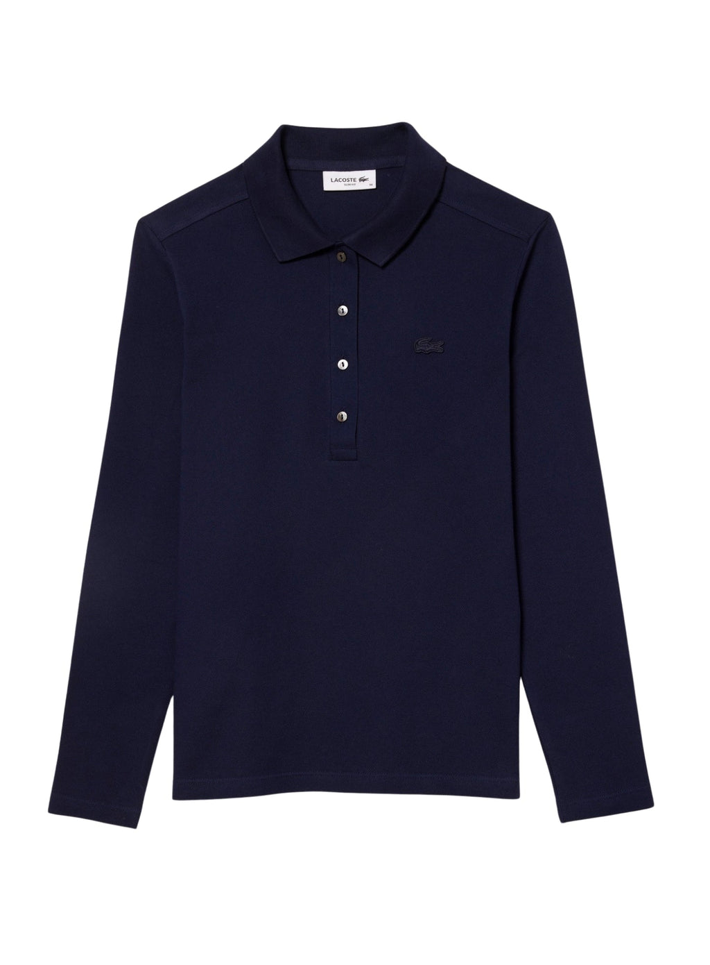 LACOSTE WOMEN Slim Fit L.12.D Stretch Piqué Polo Shirt Midnight Blue