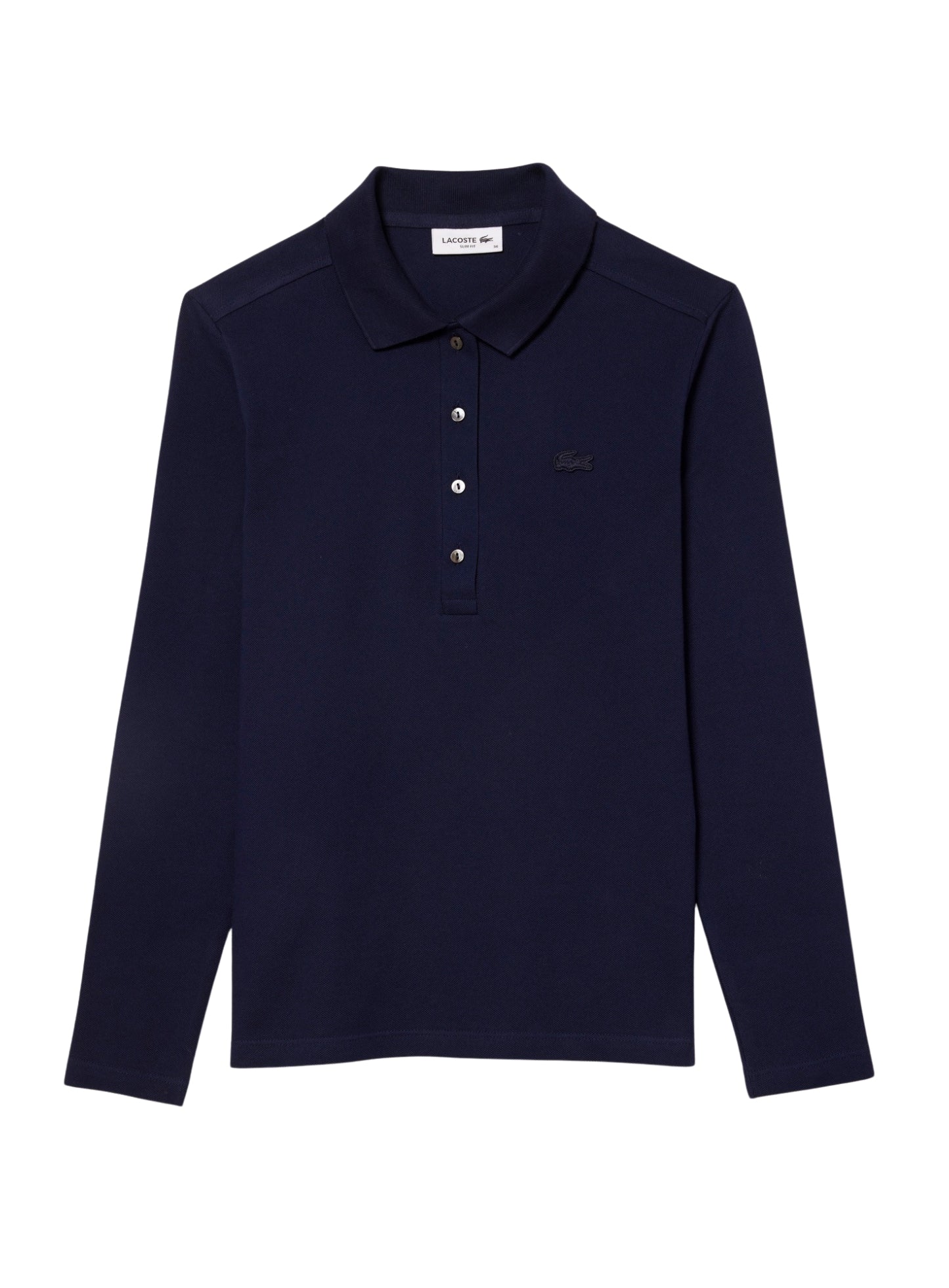 LACOSTE WOMEN Slim Fit L.12.D Stretch Piqué Polo Shirt Midnight Blue