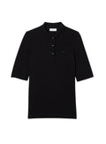 LACOSTE WOMEN Slim Fit L.12.D Three Quarter Sleeve Polo Shirt Black