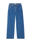LACOSTE WOMEN Wide Fit Denim Jeans Blue