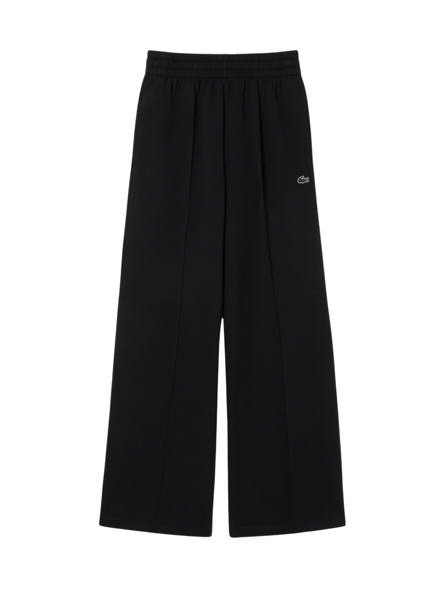 LACOSTE WOMEN Cotton Wide Leg Sweatpants Black