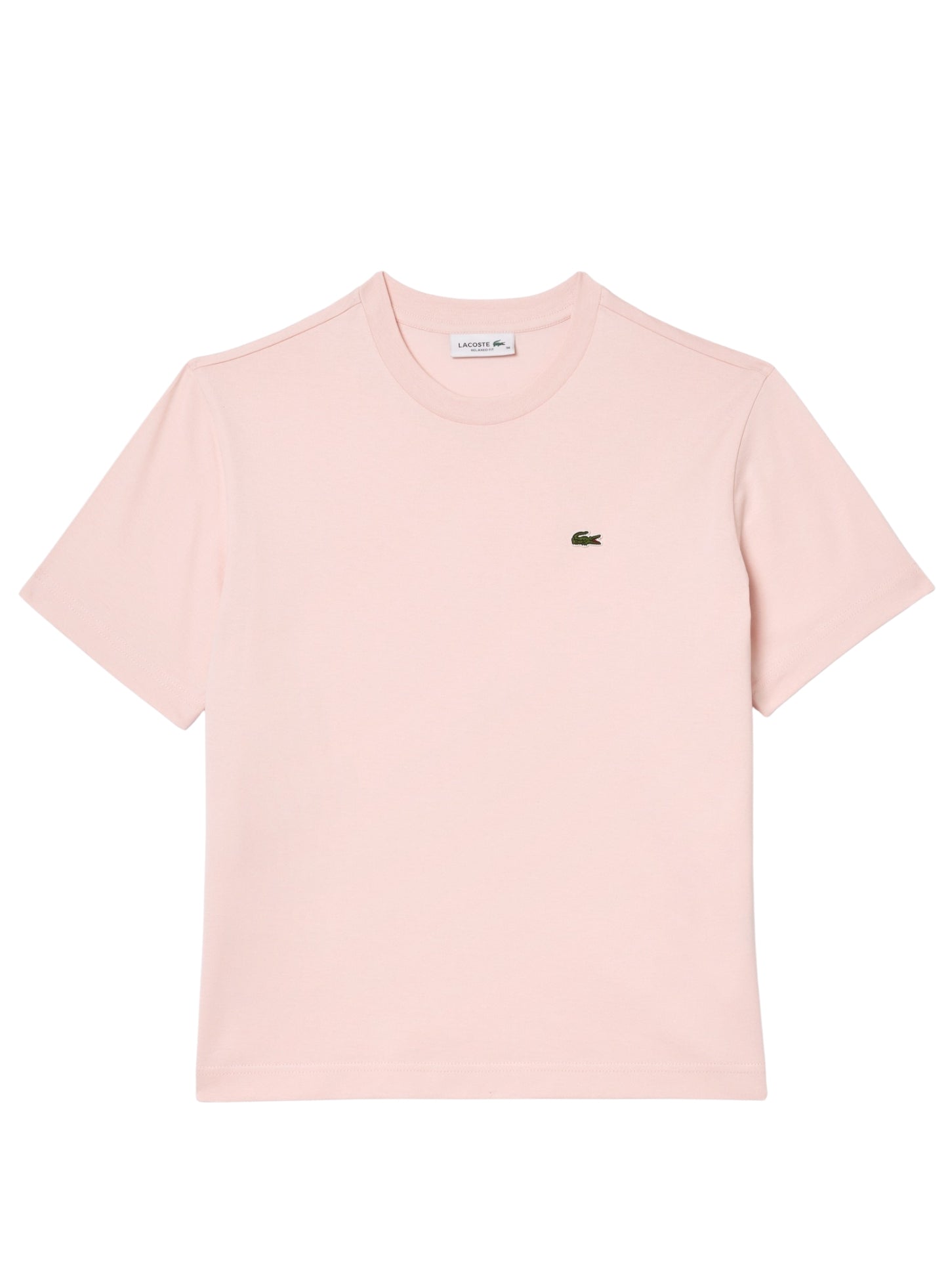 LACOSTE WOMEN Relaxed Fit Soft Cotton T-shirt Light Pink