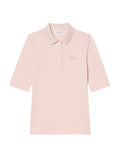 LACOSTE WOMEN Slim Fit L.12.D Three Quarter Sleeve Polo Shirt Light Pink
