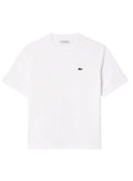 LACOSTE WOMEN Relaxed Fit Soft Cotton T-shirt White
