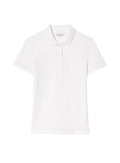 LACOSTE WOMEN L.12.D Slim Fit Stretch Piqué Polo Shirt White