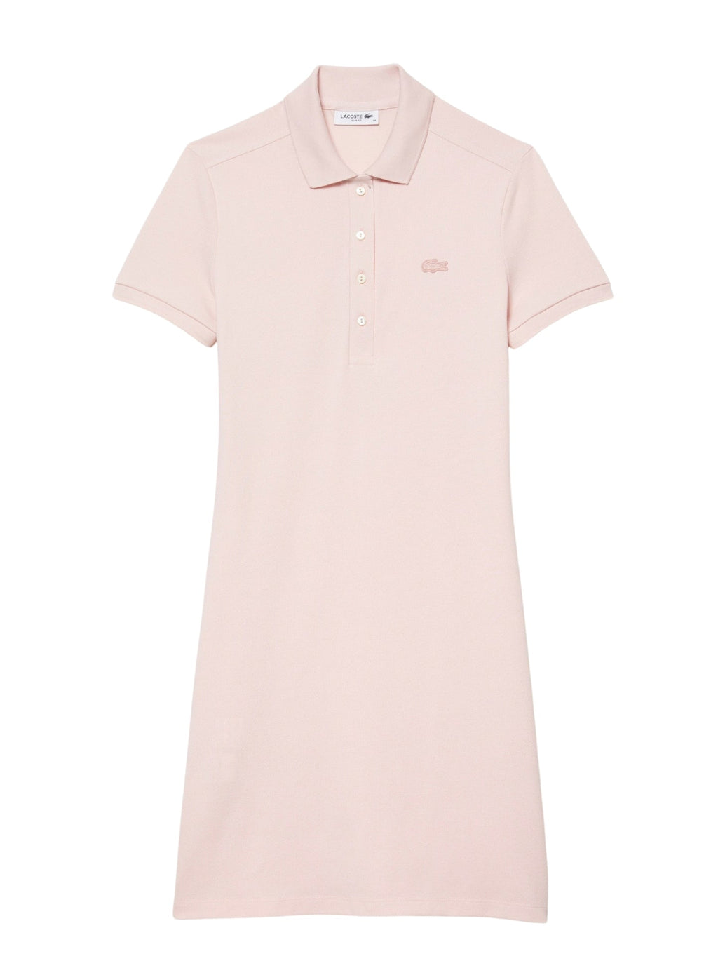 LACOSTE WOMEN Slim Fit Stretch Piqué Polo Dress Light Pink