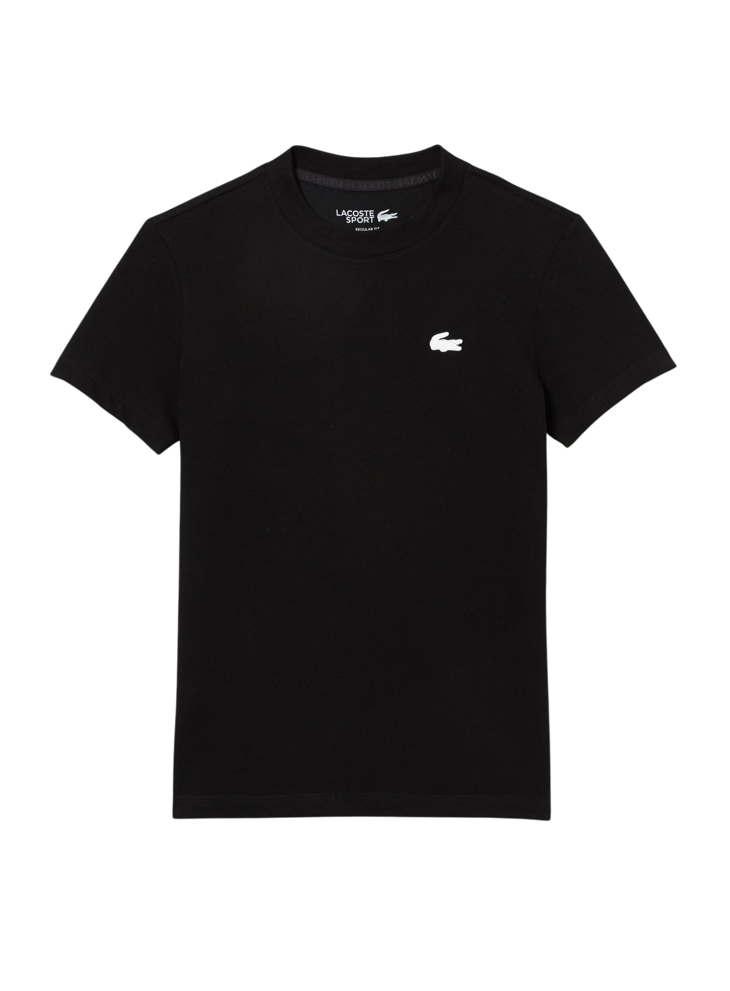 LACOSTE WOMEN Ultra Dry Technical Cotton Sport T-shirt Black