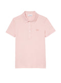 LACOSTE WOMEN L.12.D Slim Fit Stretch Piqué Polo Shirt Light Pink