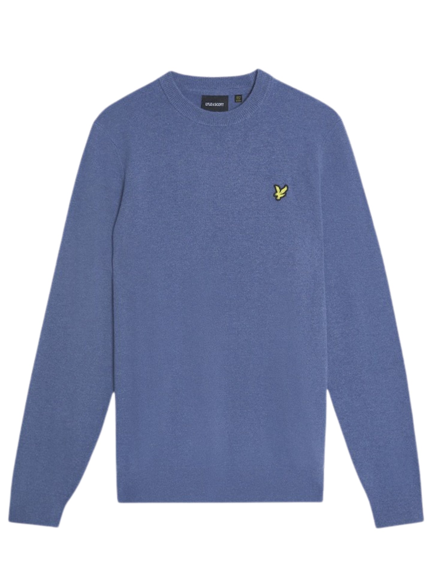 LYLE & SCOTT Lambswool Blend Crew Neck Jumper Graystone Marl