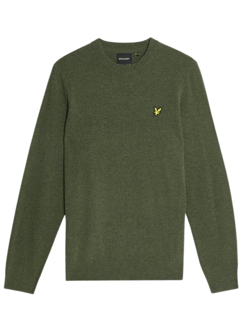 LYLE & SCOTT Lambswool Blend Crew Neck Jumper Deep Depths Marl