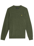 LYLE & SCOTT Lambswool Blend Crew Neck Jumper Deep Depths Marl
