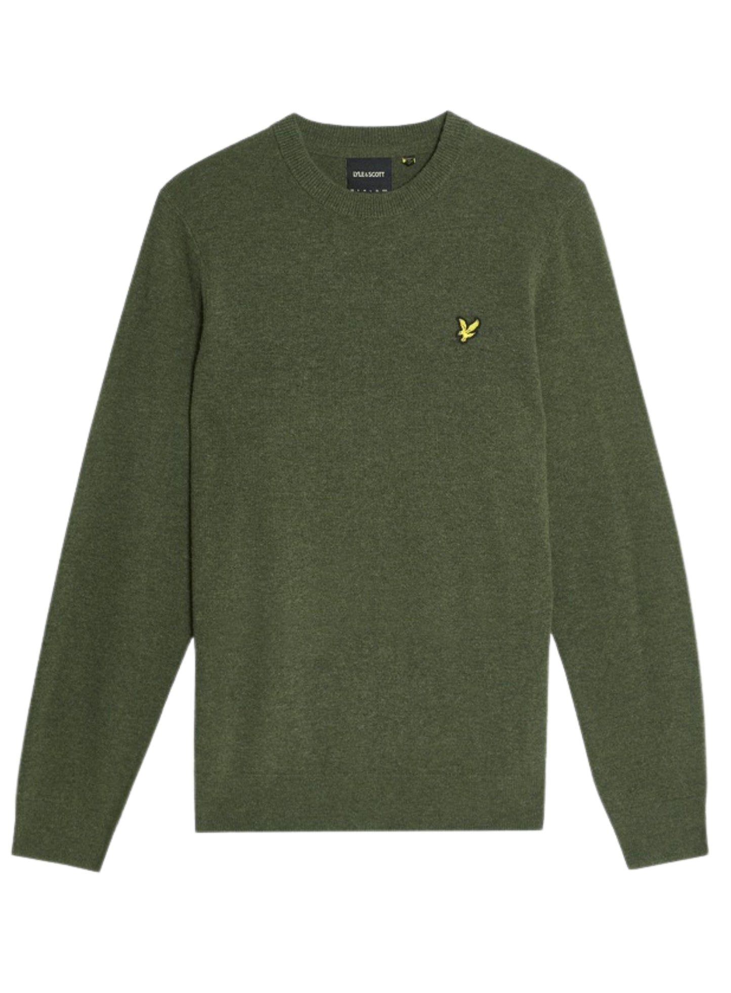 LYLE & SCOTT Lambswool Blend Crew Neck Jumper Deep Depths Marl