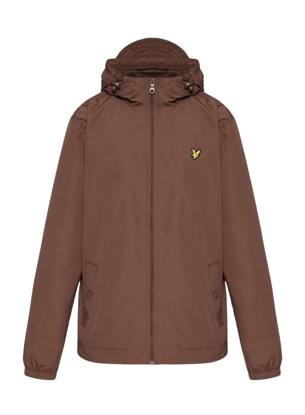 LYLE & SCOTT Zip Through Hooded Jacket Bottle Brown