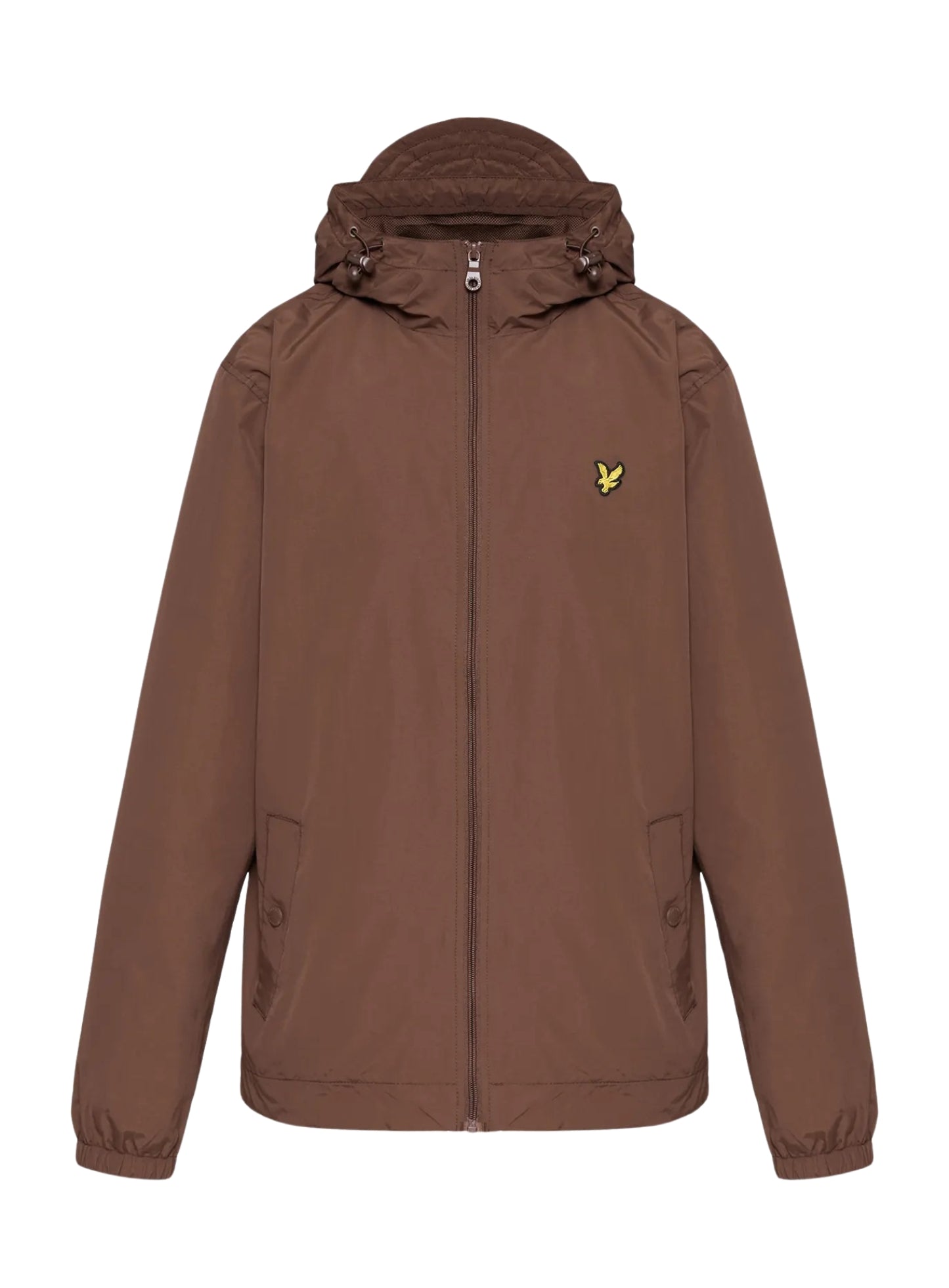 LYLE & SCOTT Zip Through Hooded Jacket Bottle Brown