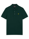 LYLE & SCOTT Plain Polo Shirt Dark Green