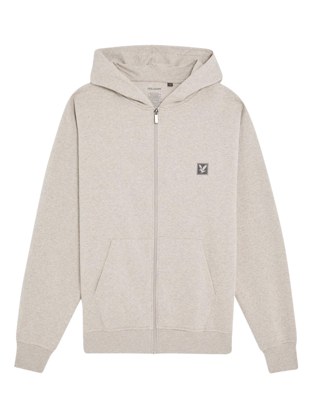 LYLE & SCOTT Loungewear Zip Through Hoodie Oatmeal Marl