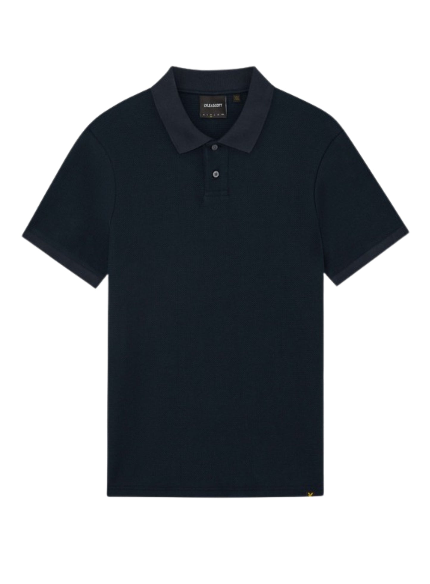 LYLE & SCOTT Jacquard Dobby Polo Shirt Dark Navy