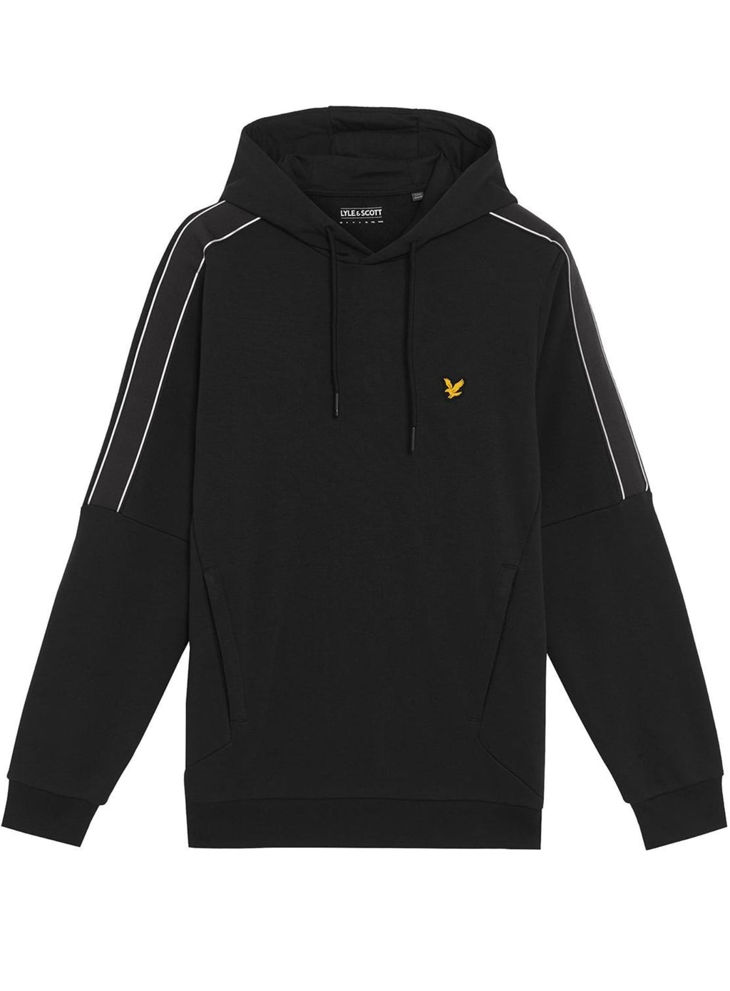 LYLE & SCOTT Sports Tape Hoodie Jet Black