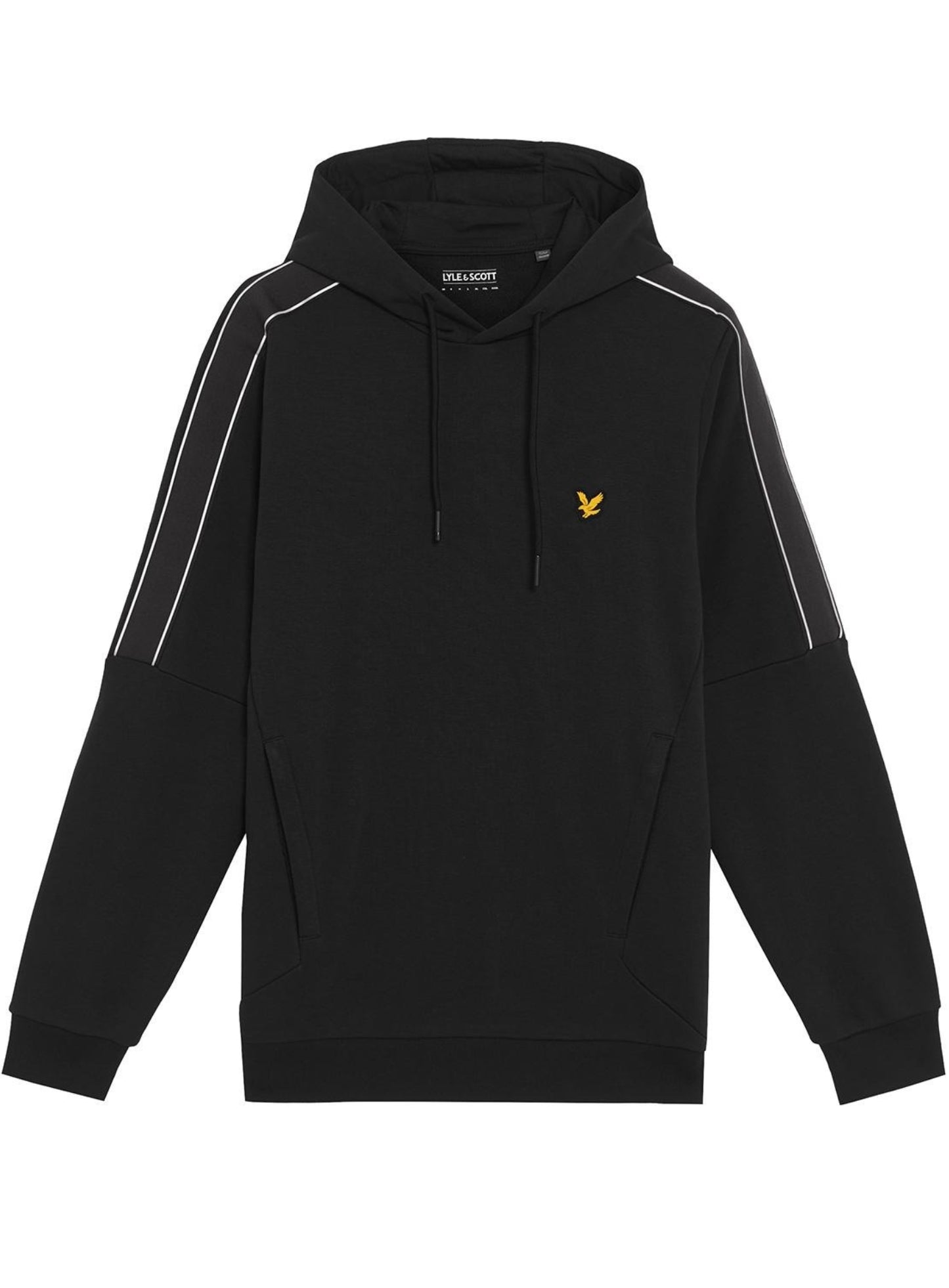 LYLE & SCOTT Sports Tape Hoodie Jet Black