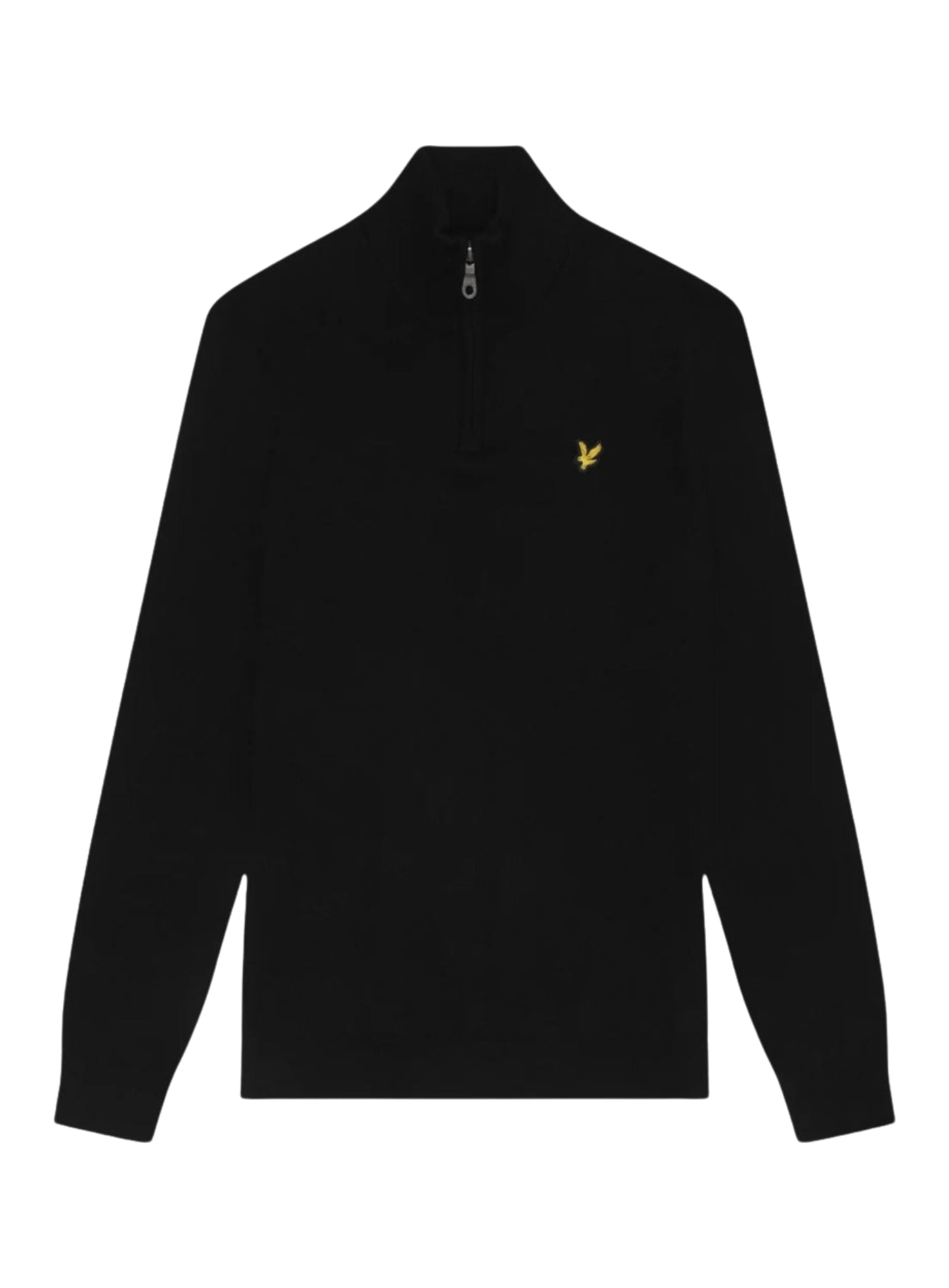 LYLE & SCOTT Cotton Merino Quarter Zip Jumper Jet Black