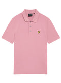 LYLE & SCOTT Plain Polo Shirt Garden Rose