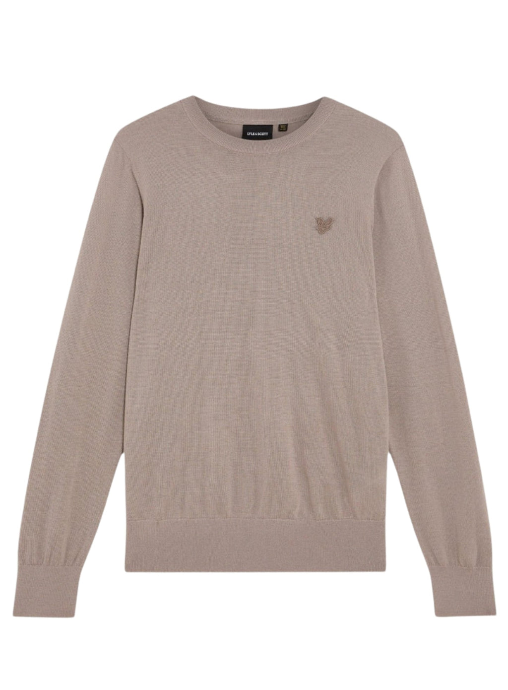 LYLE & SCOTT Merino Wool Crew Neck Jumper Cinder