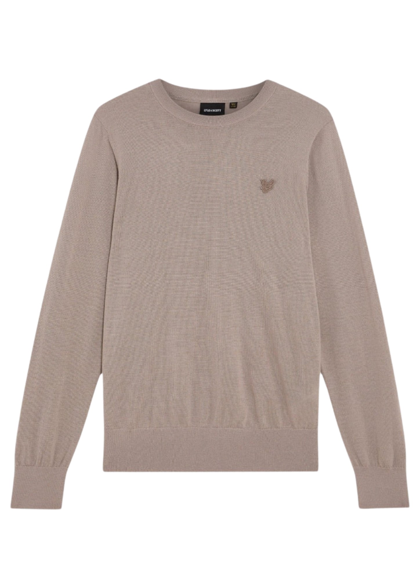LYLE & SCOTT Merino Wool Crew Neck Jumper Cinder