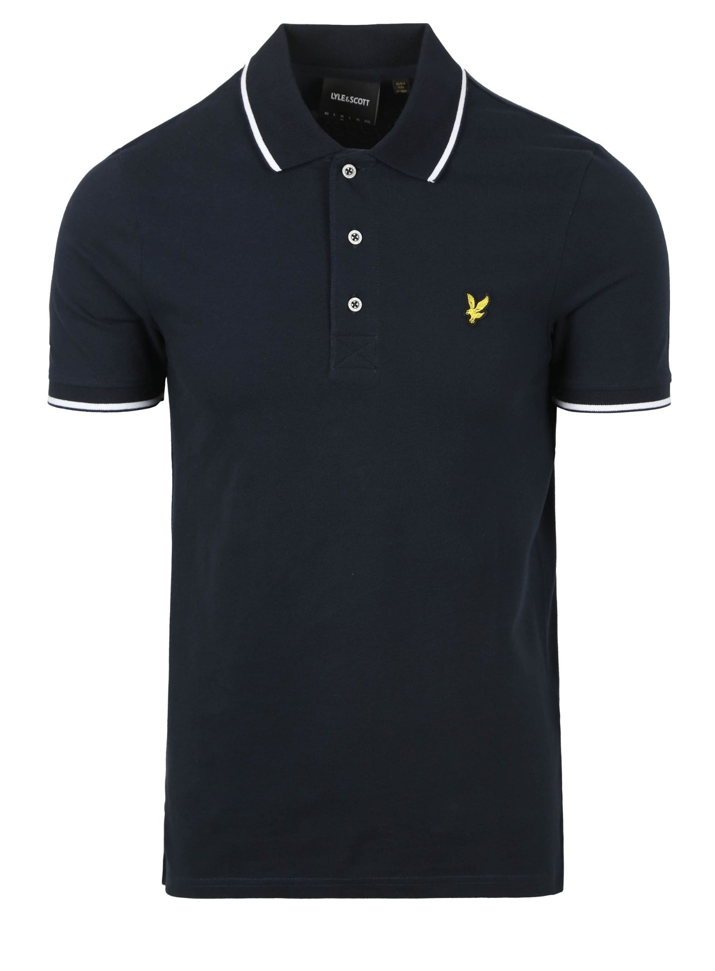 LYLE & SCOTT Tipped Polo Shirt Dark Navy