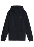 LYLE & SCOTT Lightweight Hooded Zip Through Jacket Dark Navy