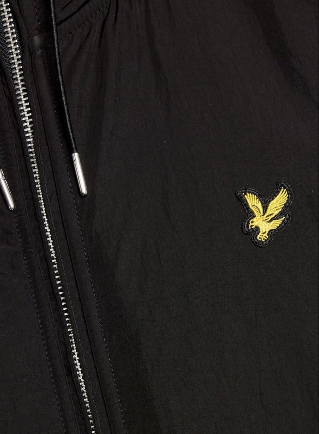 LYLE & SCOTT Half Raglan Sleeve Panneled Hoodie Jet Black