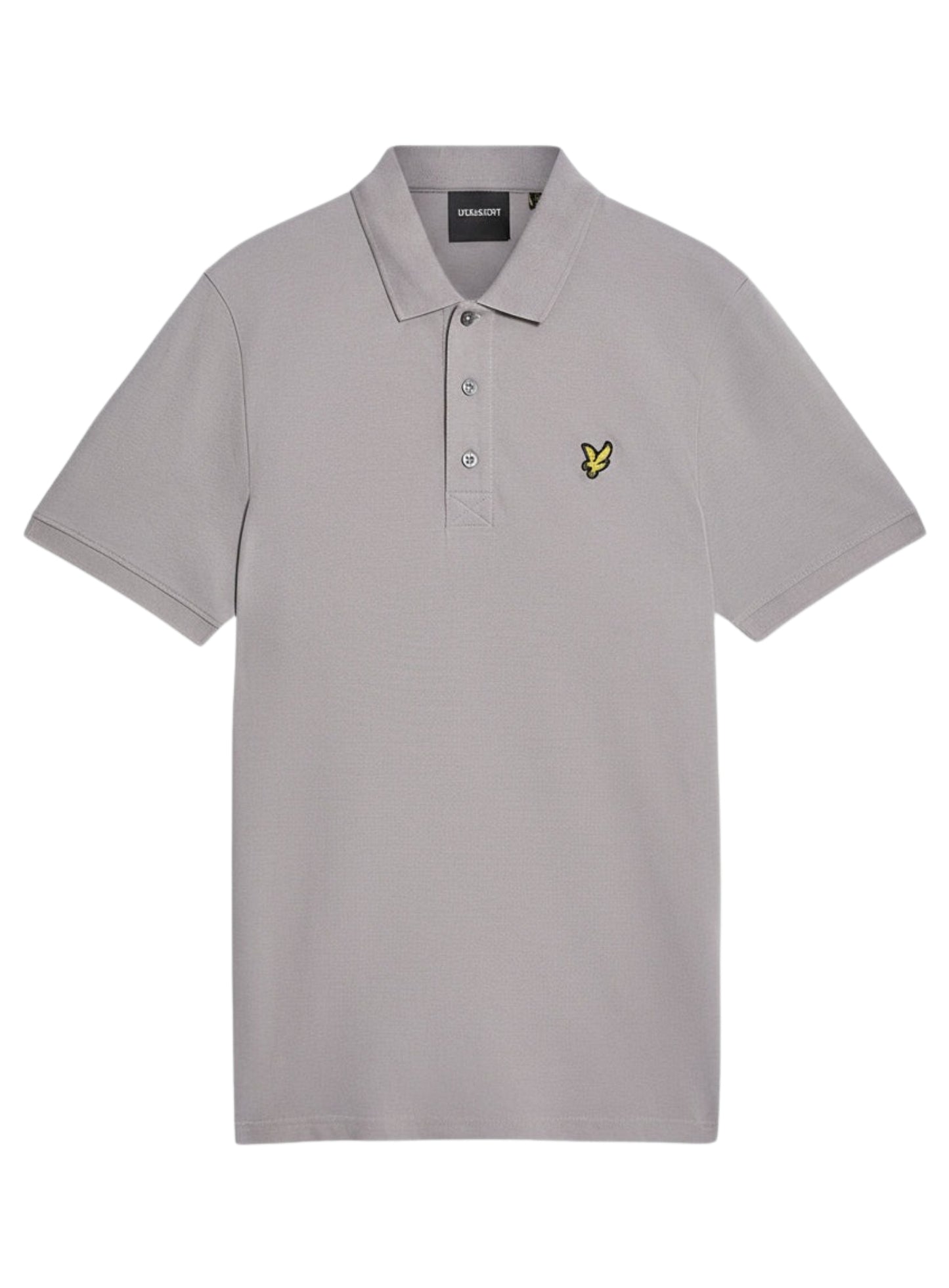 LYLE & SCOTT Plain Polo Shirt Gull Grey
