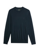 LYLE & SCOTT Tonal Eagle Merino Crew Neck Jumper Dark Navy