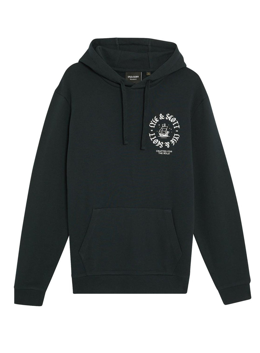 LYLE & SCOTT Ship Insignia Graphic Hoodie Dark Navy